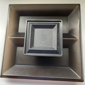 Rare Vintage Black Tupperware Divided Dishes Small Dish with Lid